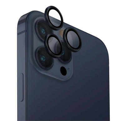Защитное стекло для камеры iPhone 15 Pro UNIQ OPTIX Camera Lens protector Aluminium (IP6.1P(2023)-ALENSDBLU) Синий