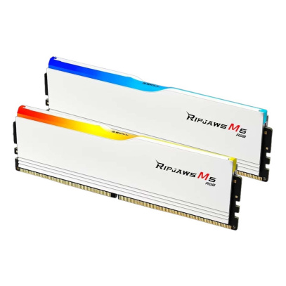 Оперативная память G.SKILL Ripjaws M5 RGB (F5 6000J3636F16GX2 RM5RW) DDR5 32GB 6000MHz CL36 UDIMM 2x16GB RGB White