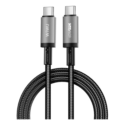 Кабель Type-C - Type-C WiWU Titan link Series Charging Cable Wi-C057 C-C, 1m, Black, черный
