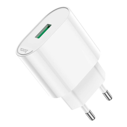 Зарядное устройство USB-A hoco. QC3.0 FAST 3A, 18Вт (C109A) Белый
