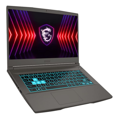 Ноутбук 15.6" MSI Thin 15 (B12VE-1294XRU) Core i5 12450H, 16Gb DDR4, SSD 512Gb, NVIDIA RTX4050 6Gb, FullHD, DOS Gray, серый