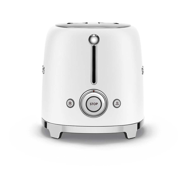 Тостер на 2 ломтика SMEG 50s style (TSF01WHMEU) Белый матовый