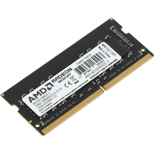 Оперативная память AMD R9416G3206S2S UO DDR4 16GB 3200MHz CL SO DIMM 1x16