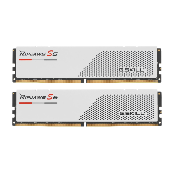Оперативная память G.SKILL Ripjaws S5 F5 5600J3636D32GX2 RS5W DDR5 64GB 5600MHz CL36 UDIMM 2x32GB RGB White