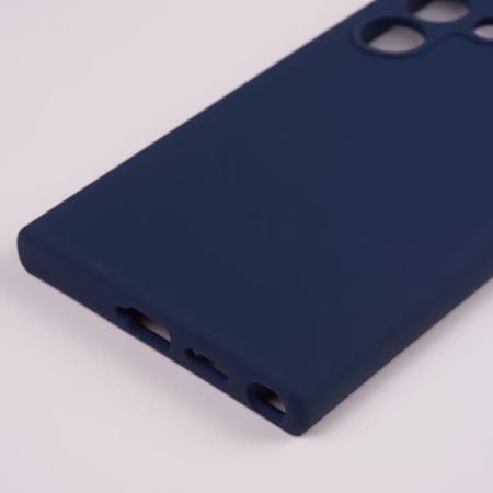 Чехол Silicone Case v2 для Samsung Galaxy S24 Ultra Темно-синий