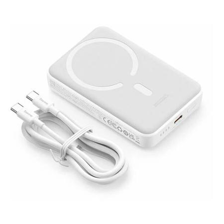 Внешний аккумулятор Baseus 10000mAh Magnetic Mini Wireless Fast Charge Power Bank 30W PPCX110202 (PPCXM1030) Белый