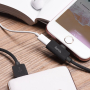 Адаптер hoco. 2в1 USB + Lighting (LS9) Черный