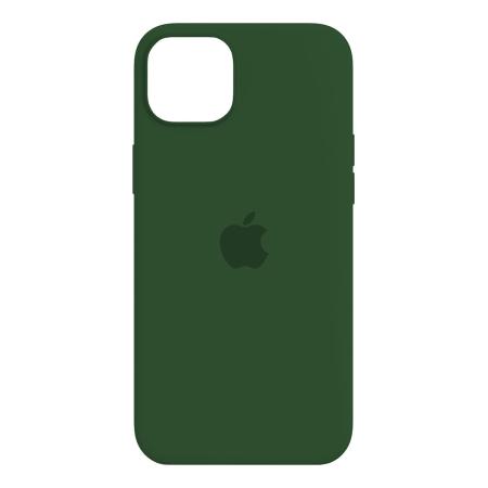 Чехол Silicone Case для Apple iPhone 15 Plus Темно-зеленый