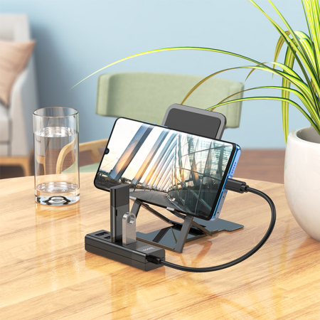 USB-хаб hoco. 4в1 Type-C на USB 3.0 + 3 USB 2.0 (HB25T) Черный