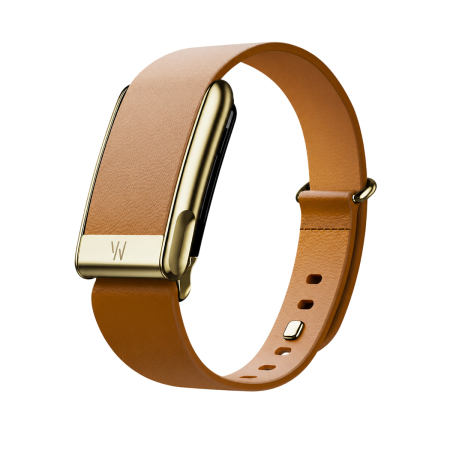 Кожаный ремешок для Whoop MG LIFE LeatherLuxe Band, размер S, Camel/Gold