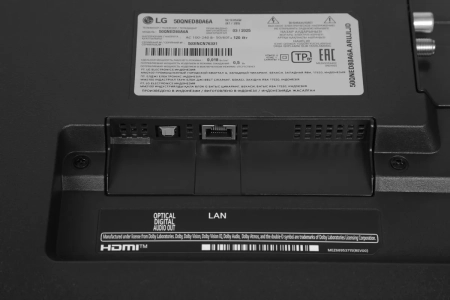 Телевизор LG 50" 4K UHD, 60 Гц, QNED (50QNED80A6A.ARUG) Grey, серый