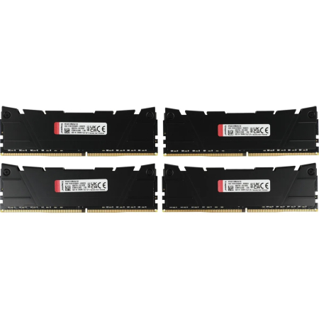 Оперативная память Kingston Fury Renegade Black (KF432C16RB2K4/128) DDR4 128GB 3200MHz CL16 DIMM 4x32