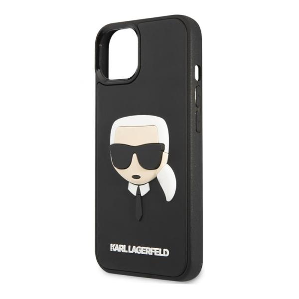 Чехол Karl Lagerfeld для iPhone 14 Plus 3D Rubber Karl's head Hard (KLHCP14MKH3DBK) Чёрный