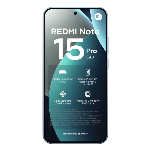 Xiaomi Redmi Note 15 Pro 5G 8/512Gb Glacier Blue, голубой