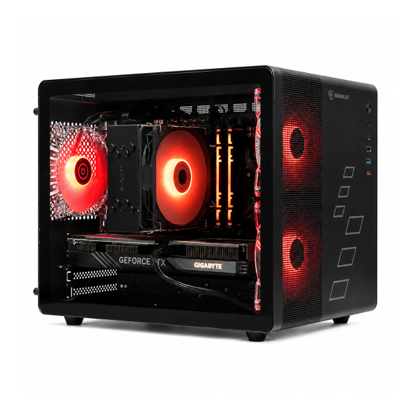 Игровой ПК Raskat Strike 520 (Strike520211457), AMD Ryzen 5 7500F, NVIDIA RTX 5060 8Gb, 32Gb DDR5, 1Tb SSD, Чёрный