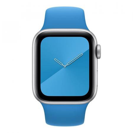 Силиконовый ремешок COTEetCI Silicone Sport Band для Apple Watch 38/40 мм Blue, синий