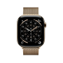 Apple Watch Series 11, 42 мм корпус из титана цвета «Gold», ремешок Milanese Loop цвета «Gold»