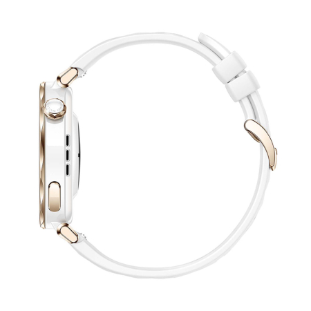 Умные часы HUAWEI Watch GT 5 Pro White, 42 мм, цвет корпуса белый/золотой, цвет ремешка белый
