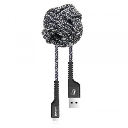 USB кабель Baseus Confidant Anti-break Cable разъем Lightning (CALZJ-A01) Черный