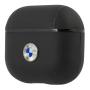 Чехол BMW для Airpods 3 Signature leather with metal logo (BMA3SSLBK) Черный