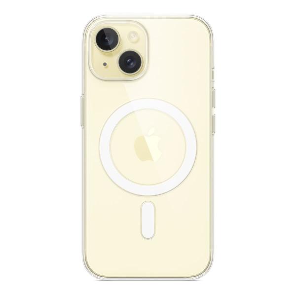 Чехол Clear Case MagSafe для iPhone 15 Прозрачный