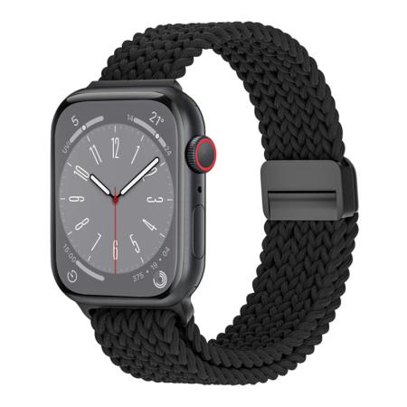 Ремешок для Apple Watch 38/40/41 мм WiWU Nylon Braided Magnetic (Wi-WB004) Черный