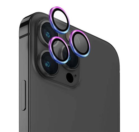 Защитное стекло для камеры iPhone 15 Pro UNIQ OPTIX Camera Lens protector Aluminium (IP6.1P(2023)-ALENSIRD) Прозрачное
