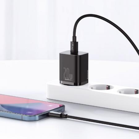 Зарядное устройство USB Type-C Baseus Super Si Quick Charger 1C 20Вт EU (CCSUP-B01) Чёрный