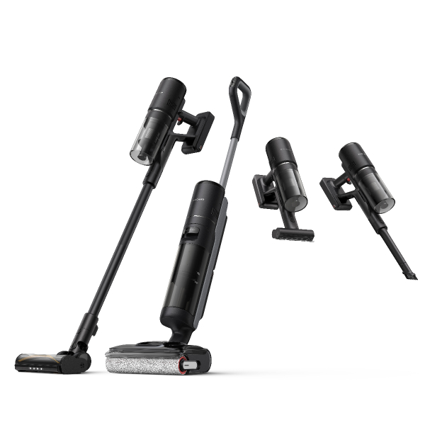 Вертикальный моющий пылесос Dreame H12 Dual FlexReach Чёрный